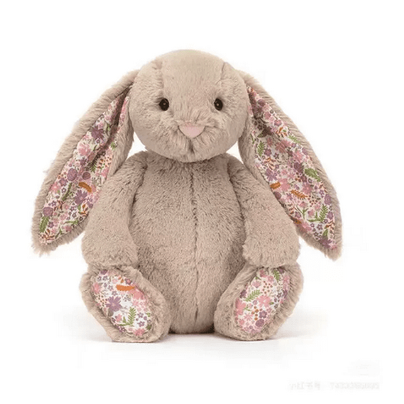 Jellycat Blossom Beige Bunny 'Petal' Stuffed Animal 12" Rabbit Plush Toy for Kids New
