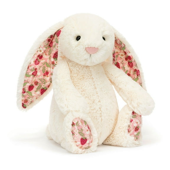 Jellycat Blossom Cream Bunny 'Berry' Plush - White, 12.20in