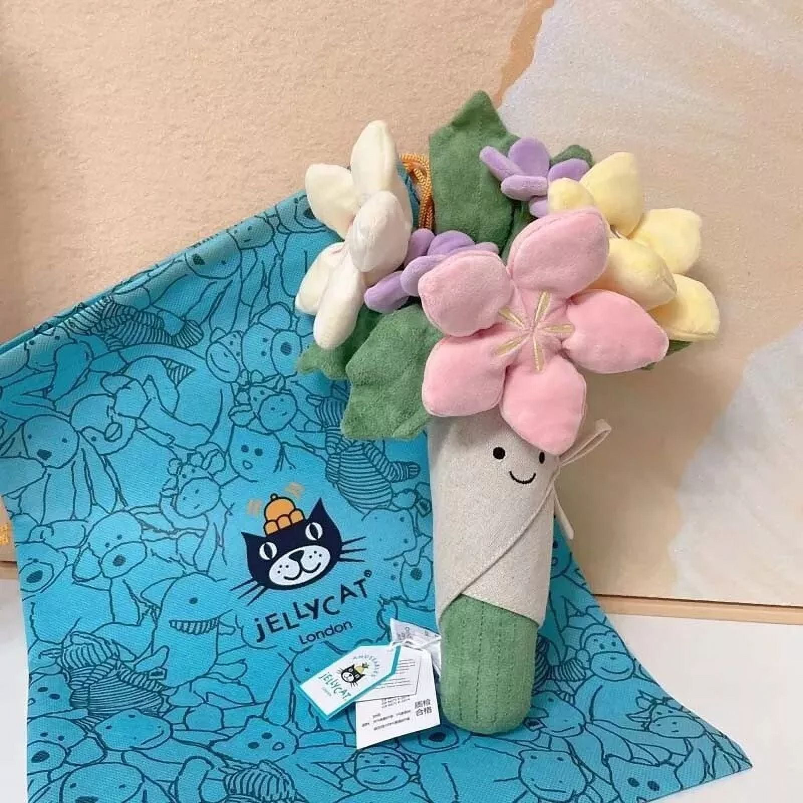 Jellycat Bouquet Flowers Toy Girls Birthday Wedding Gifts Doll Toy Home Decor