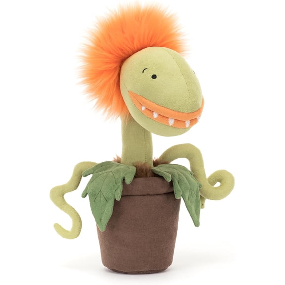 Jellycat Carniflore Tammie Stuffed Toy, 10.5 inches - Plant Plush - Fun Dcor & Gift