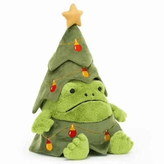 Jellycat Christmas Tree Ricky Rain Frog Plush