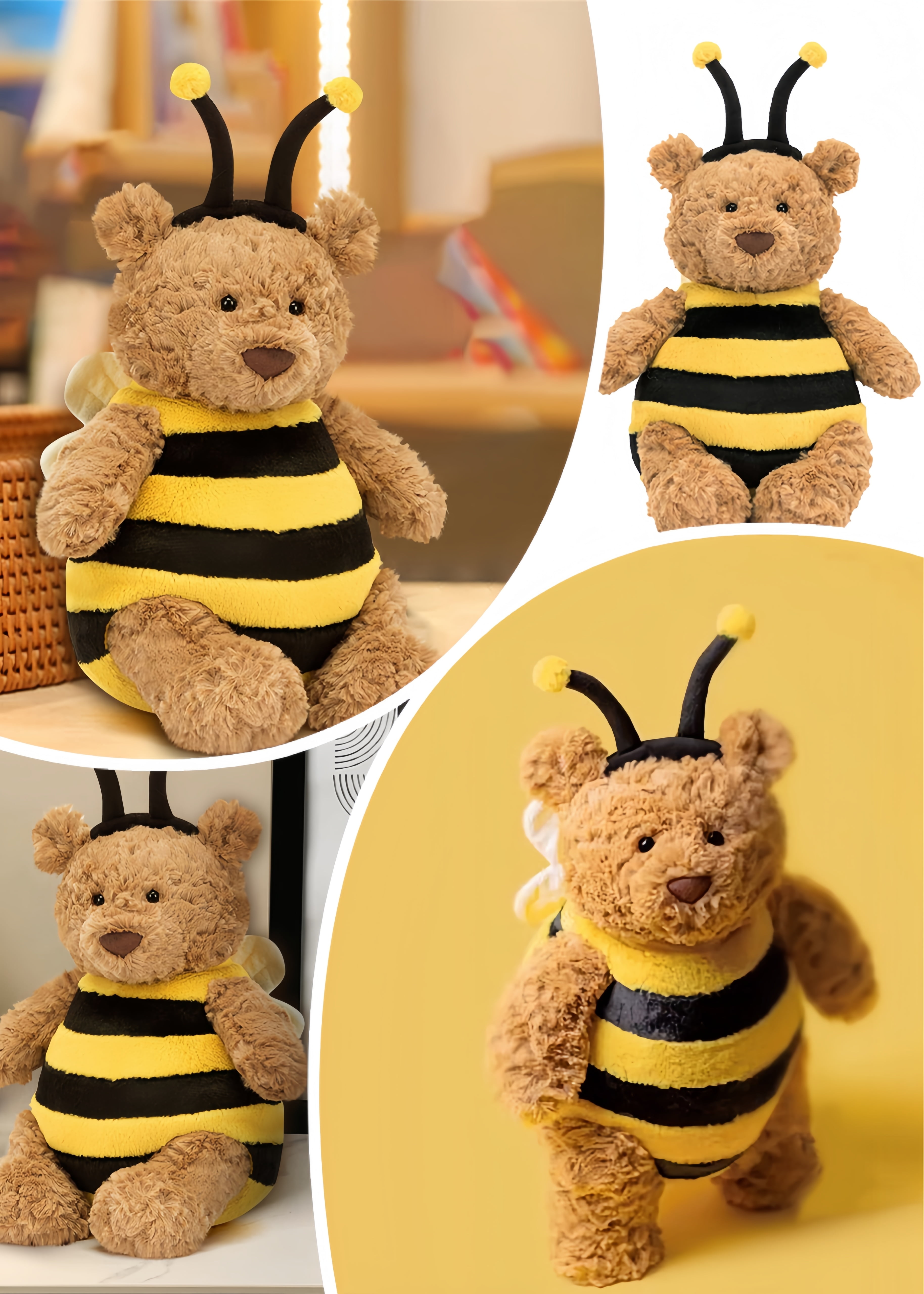 Jellycat Easter Bee Bear Interesting Doll Bartholomew Bear Doll Plush