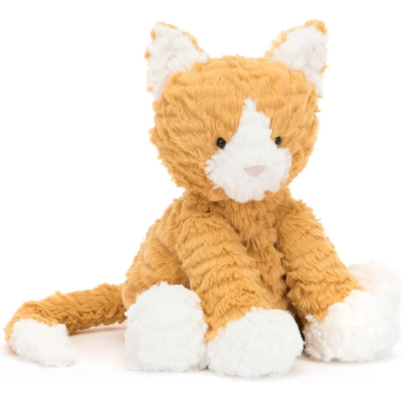 Jellycat Fuddlewuddle Ginger Cat Stuffed Animal, 9 inches | Cats and Kittens Plush Toy | Classic Children's Gift