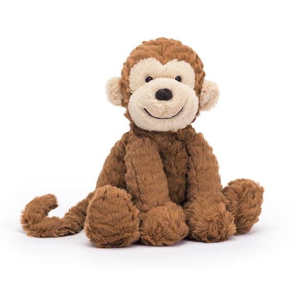 Jellycat Fuddlewuddle Monkey Stuffed Animal, Medium 9 inches