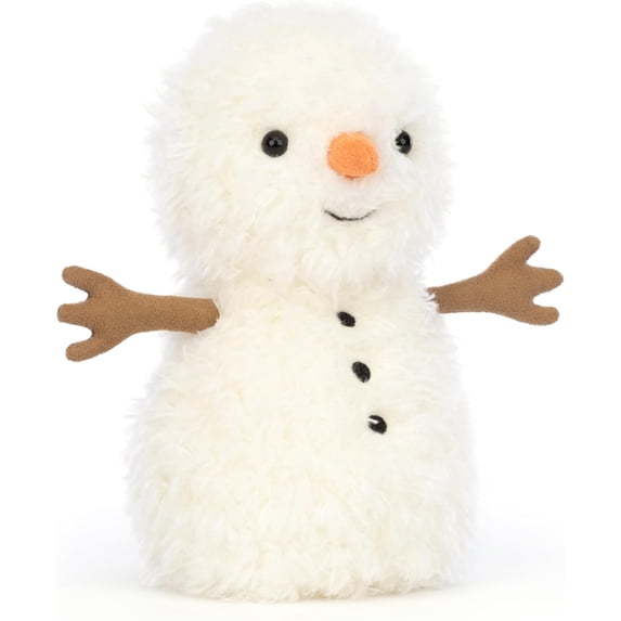 Jellycat Little Snowman Stuffed Toy, 7 inches - Snowman Plush - Classic Children's Toy Décor