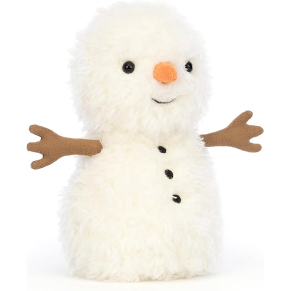 Jellycat Little Snowman Stuffed Toy, 7 inches - Snowman Plush - Classic Children's Toy Décor