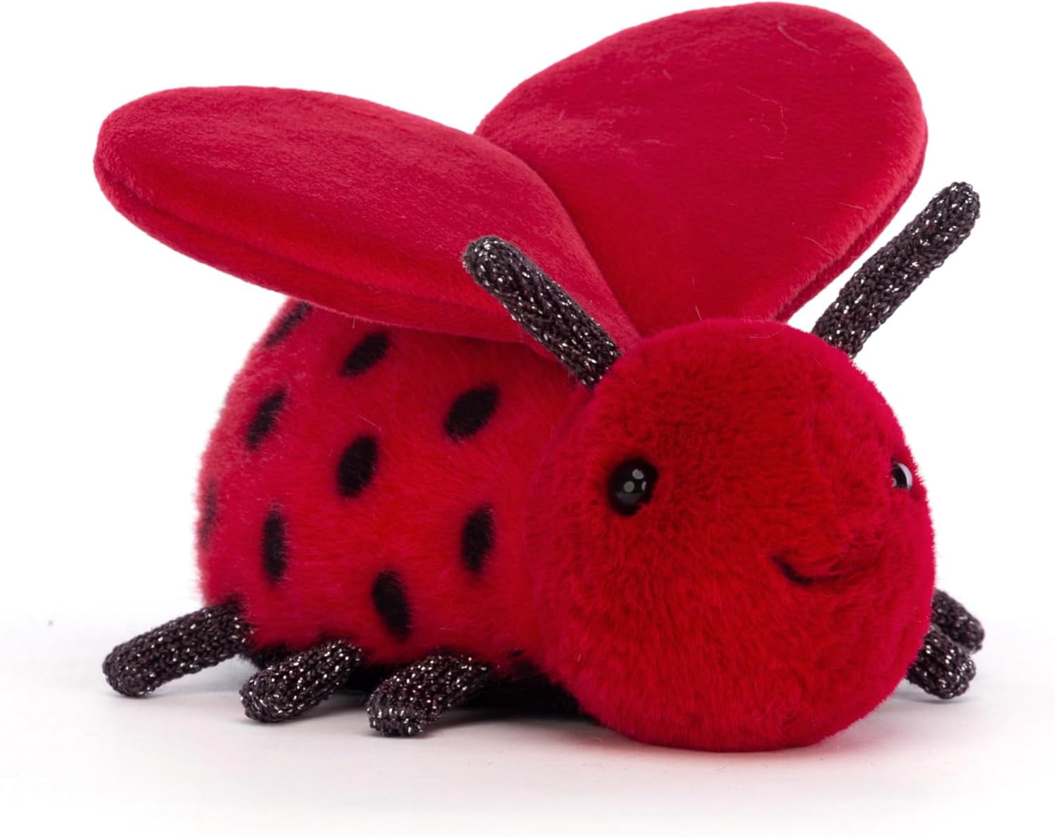 Jellycat Loulou Love Bug Stuffed Animal, 5 inches - Insect & Bug Plush Toy - Classic Children's Gift - Valentine's Day Gift