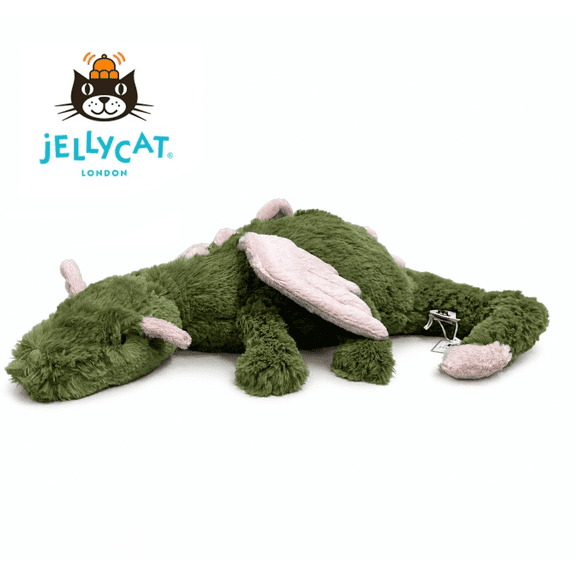 Jellycat Malachy Dragon Stuffed Animals 21.65 Inch Dragon Plush Toys