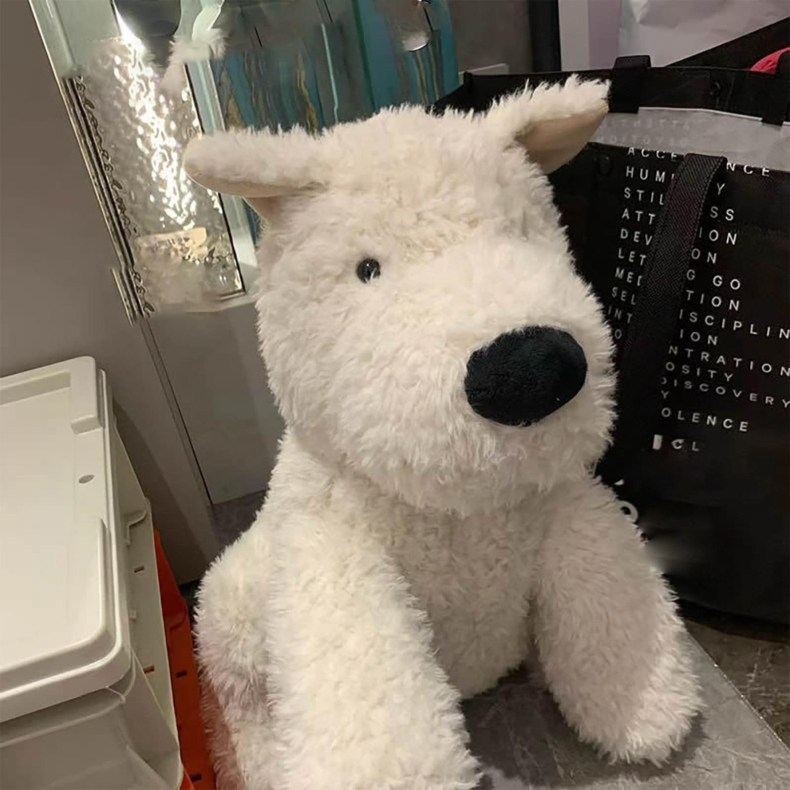Jellycat Munro Scottie Dog Plush - 17" White Stuffed Animal Toy ...