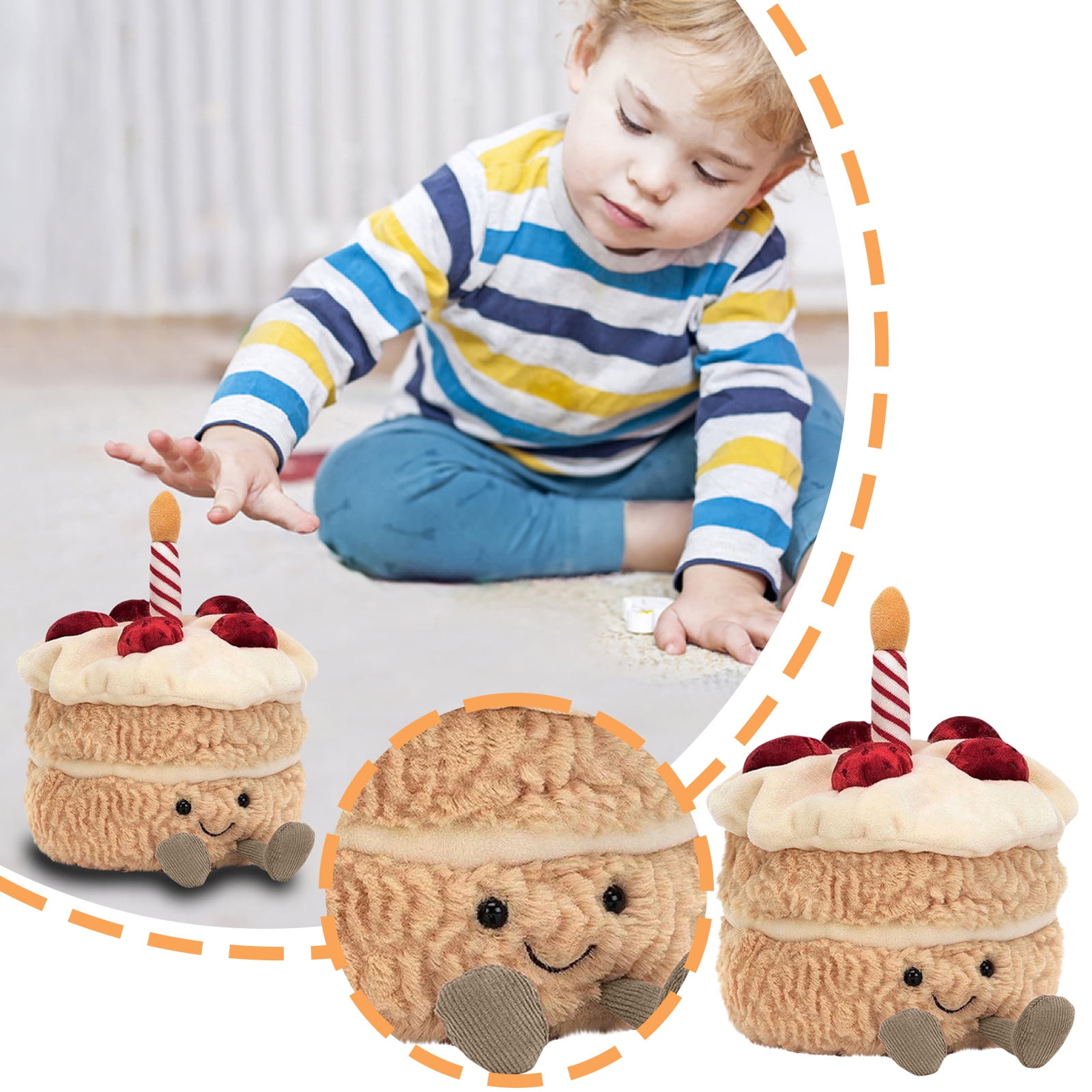 Jellycat Peanut Amuseables Birthday Cake Jellycat Stuffed Animals ...