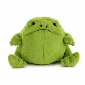 Jellycat Ricky Rain Frog Stuffed Animal, Medium 7 inches - Amphibian Plush Toy - Classic Children's Gift