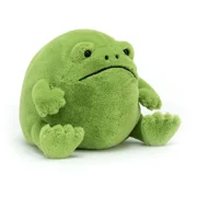 Jellycat Ricky Rain Frog Stuffed Animal, Medium 7 inches - Amphibian Plush Toy - Classic Childrens Gift