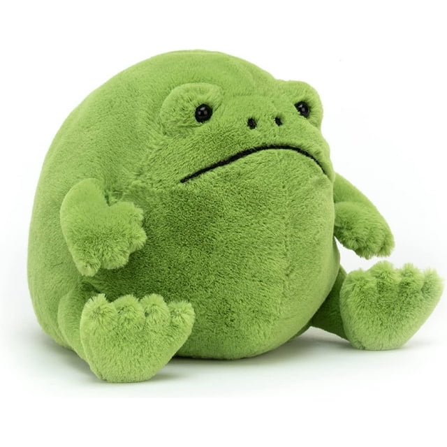 Jellycat Ricky Rain Frog Stuffed Animal, Medium 7 inches Amphibian Plush Toy Classic