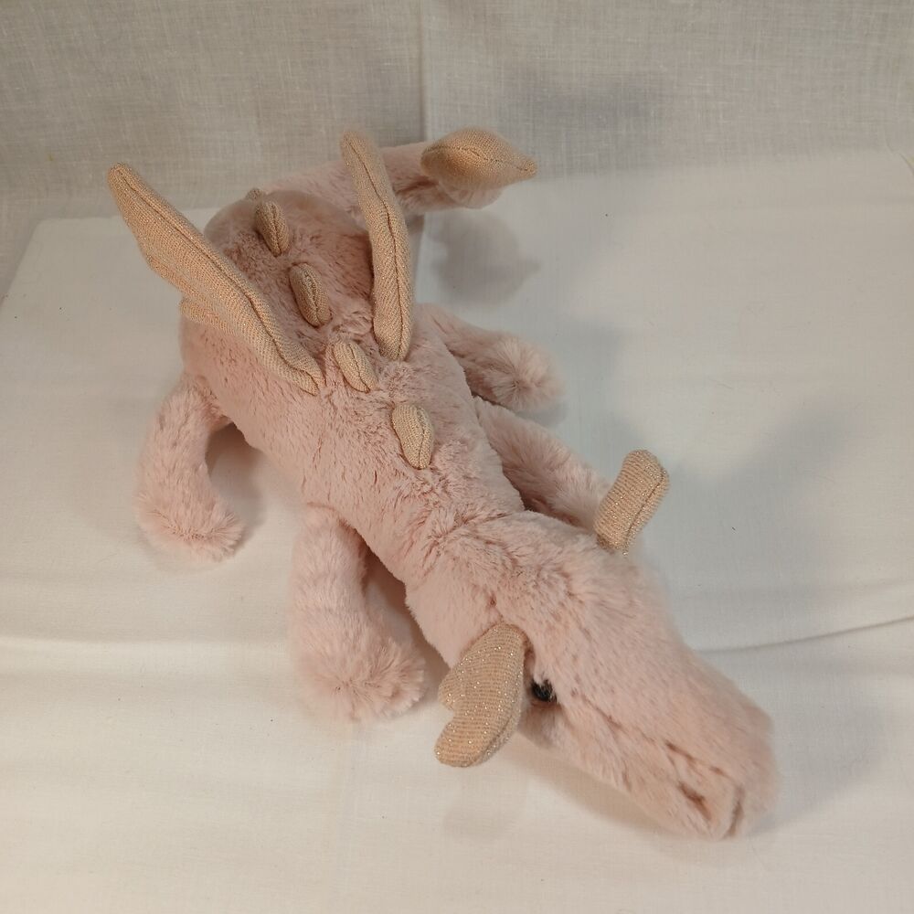 Jellycat Rose Dragon Pink Peach Soft Plush Stuffed Animal 50cm 