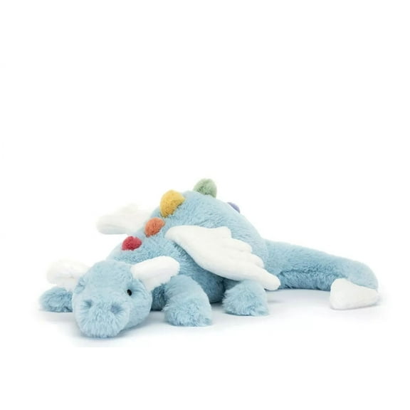 Jellycat Sky Dragon beautiful rainbow and white wings