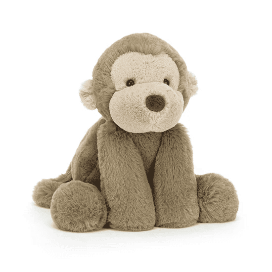 Jellycat Smudge Monkey Stuffed Animal, Medium 14 inches - Monkey Plush Toy - Classic Children's Gift