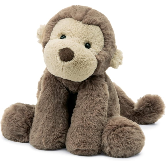 Jellycat Smudge Monkey Stuffed Animal, Medium 14 inches - Monkey Plush Toy - Classic Children's Gift