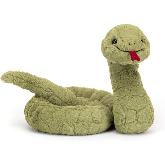 Jellycat Stevie Snake Stuffed Animal, 9.5 inches - Reptile Plush Toy - Classic Children's Gift