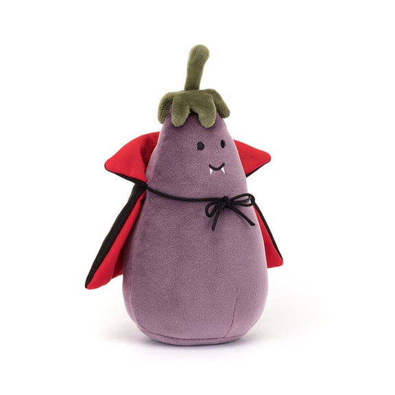 Jellycat Vivacious Aubergine Vampire Stuffed Animal