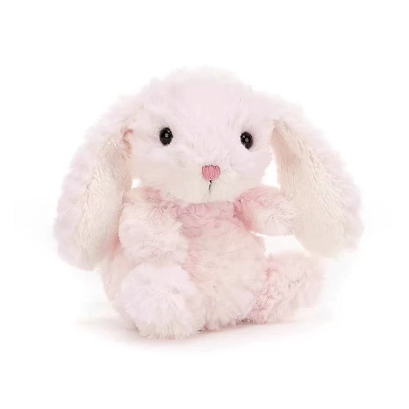 Jellycat Yummy Bunny Pastel Pink Stuffed Animal, 5.1 Inch Tiny Soft Plush Rabbit Toy,