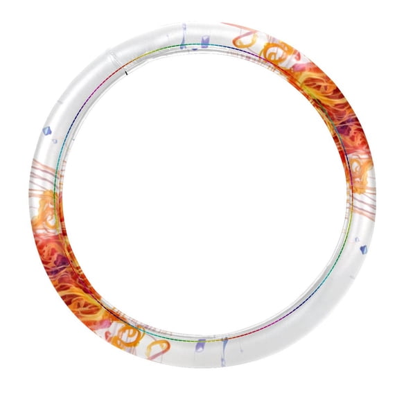 Jellyfish 14.5 Inch Printing PVC Leather Car Wheel Covers Auto Accessories Steering Wheel Covers
