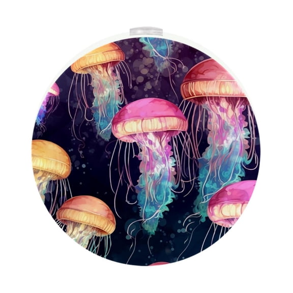 Jellyfish 2-Pack Circular Night Light with Induction Light Control