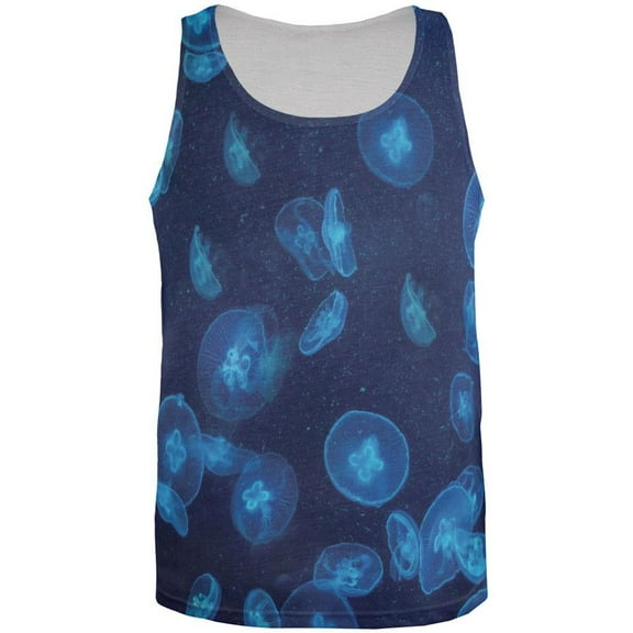Jellyfish All Over Adult Tank Top - Medium