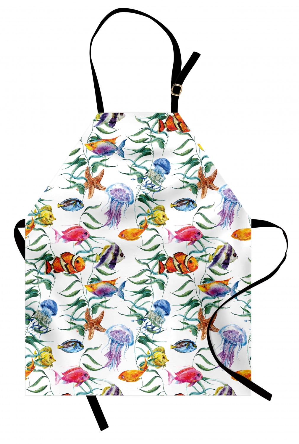 Jellyfish Apron Tropical Coral Reef with Seaweed Algae Jellyfish ...