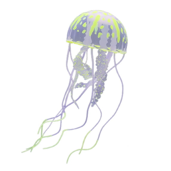Jellyfish Aquarium Decor - Lifelike Plant Ornament and Glowing Jellyfish Decoration for Various Fish Tanks