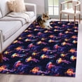 thumbnail image 1 of Jellyfish Area Rug 4x6 Washable Rug Non Slip Deep Sea Animal Abstract Mushroom Starry Sky Large Area Rug Indoor Floor Carpet for Entryway Bedroom Kitchen Living Room Home Office Dining Room Nursery, 1 of 8