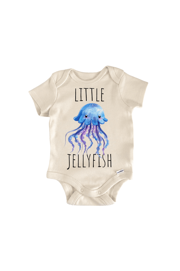 Jellyfish Beach Newborn Baby Bodysuit
