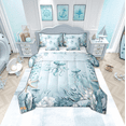 thumbnail image 1 of Jellyfish Comforter Set 7 Piece Bed in a Bag Twin,Teal Blue Ocean Beach Coastal Bedding Set Starfish Octopus Tentacles Sheet Sets with Comforter Creature Coral Bed Set,Kawaii Fish Room Decor, 1 of 4