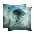 thumbnail image 1 of Jellyfish Covers Set of 2 with Unique Patterns for Bed, Chair Pillow Covers, Decorative Pillows - Available in 16x16, 18x18, 20x20 Inchesfor Various Occasions, 1 of 6
