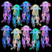 Jellyfish Decor - 10 PCS Light up Jellyfish Lanterns, Ocean Decor
