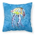 thumbnail image 1 of Jellyfish Fabric Decorative Pillow, 1 of 4