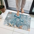 thumbnail image 1 of Jellyfish Indoor Door Mat 16x24 Inch Coral Starfish Coral Vintage Front Door Mat Non Slip Washable Entryway Rug Low Profile Dirt Trapper Doormat for Bathroom Kitchen Bedroom, 1 of 9