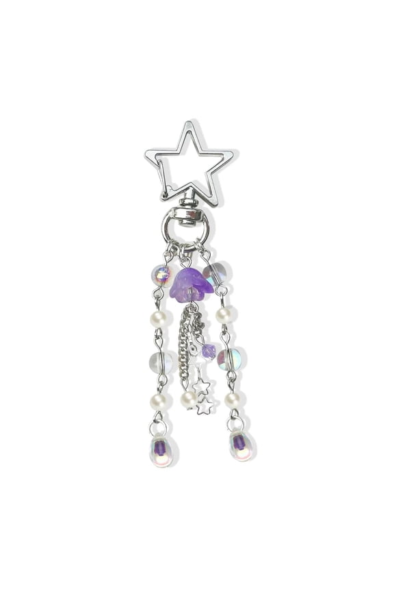 Jellyfish Keychain,Cute Y2K Car Keychains For Women Girls Jellyfish Bag Charms Purse Accessories Star Jelly Decor