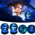 thumbnail image 1 of Jellyfish Lamp Crystal Ball Lamp Crystal Ball Light Crystal Jellyfish and Moon Ball Figurine Space Light Base Keepsakes for Marine Organism Lover Crystal Ball Night Light Luminous Resin Crafts Decor, 1 of 5