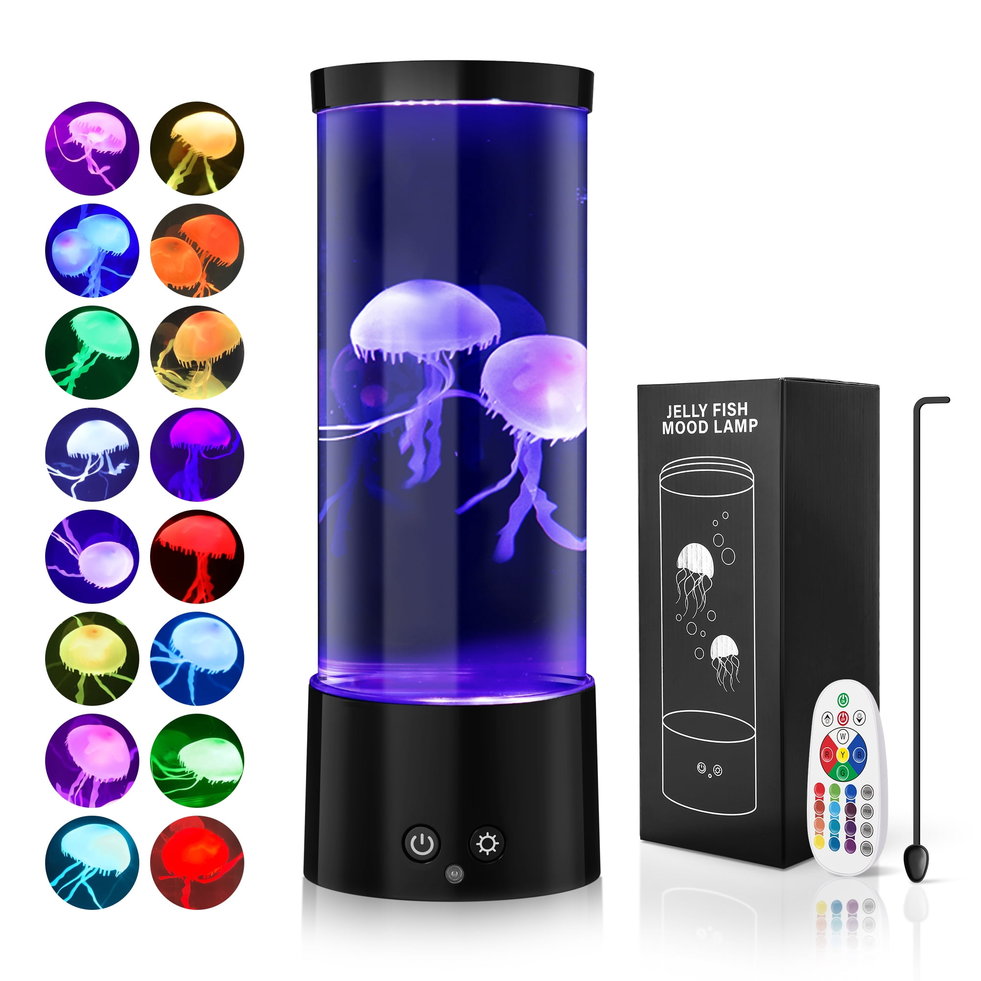 Jellyfish Lamp, GuardWee Jellyfish Aquarium Lamp with 17 Light Effects ...