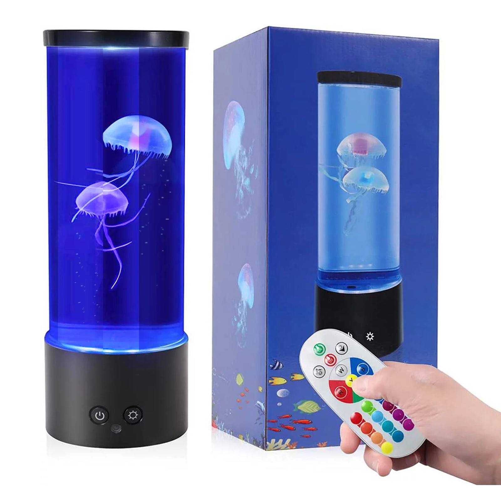 Jellyfish Lamp, Lava Lamp Aquarium Jellyfish with Remote Control 17 Color Changing, Jellyfish Mood Lamp Jellyfish Lamp for Home Office Christmas Gift
