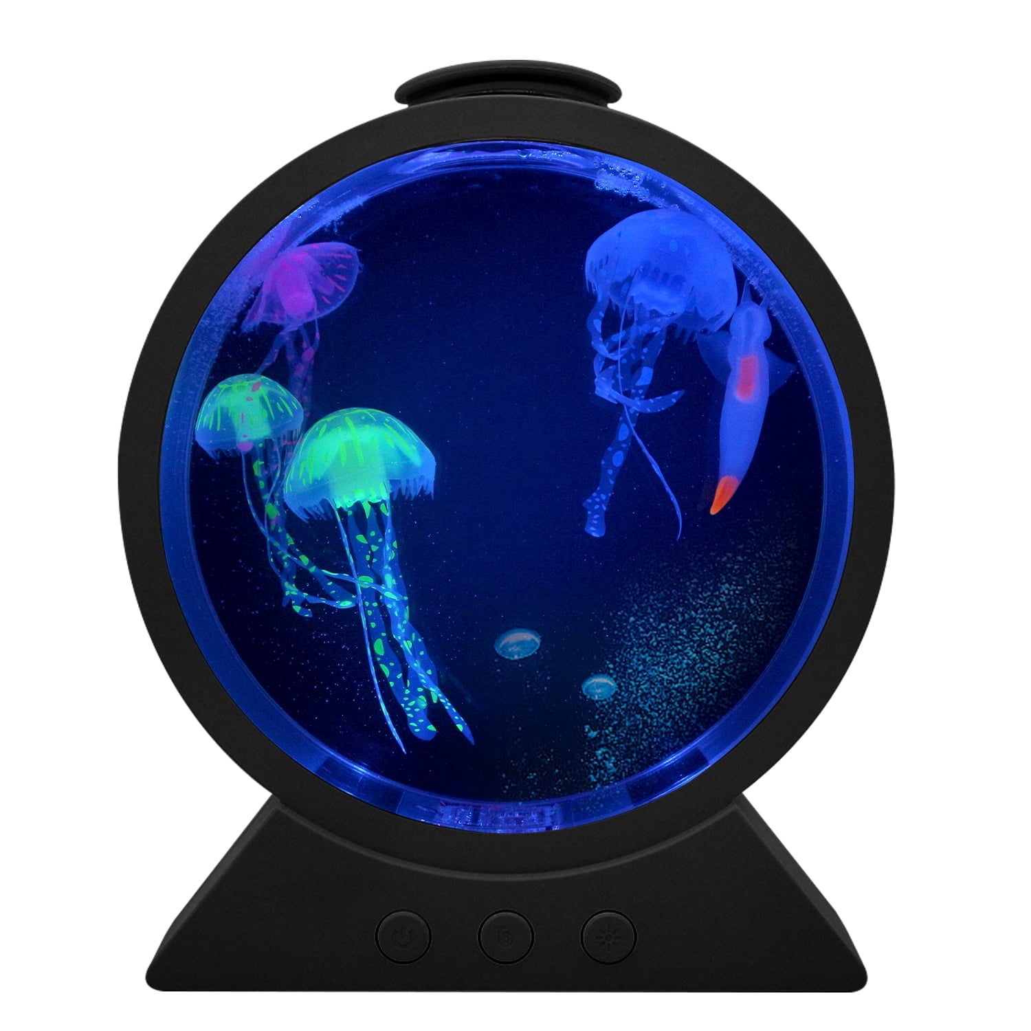 Jellyfish Lamp USB Plug in Unique Circular Jellyfish Lamp, LED Color Changing Jellyfish Aquarium with Speed Control and 8 Light Modes, Home Office Mood Light, Unique Gift Idea, Perfect for
