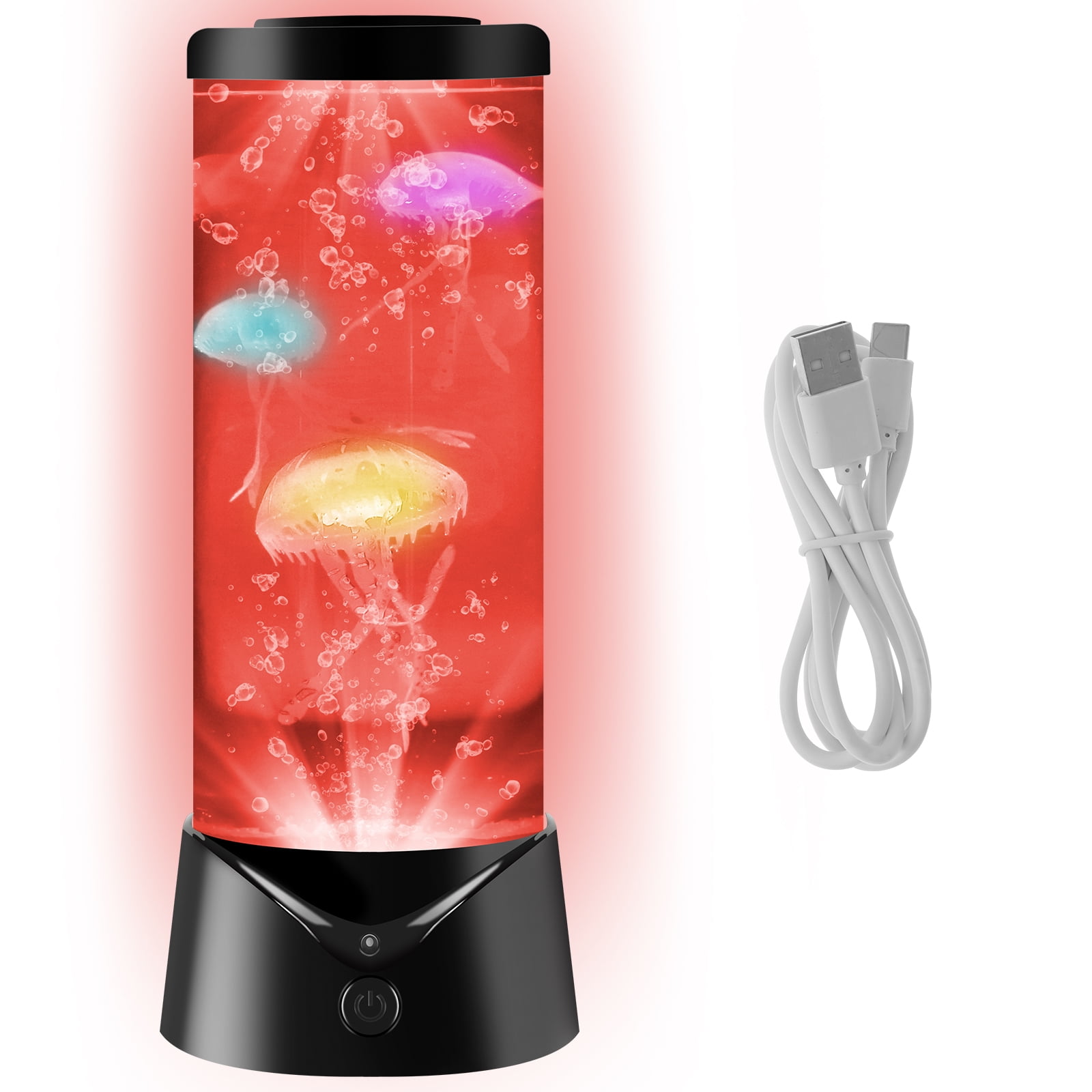 Jellyfish Lamp USB Powered LED Jellyfish Lava Lamp 7 Color Changing ...