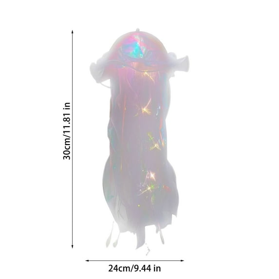 Jellyfish Lantern Decorations, Hanging Party Lights, Colorful Reusable Plastic Jellyfish Lamps for Room and Table Top Decor, 5-Piece Multicolor Set