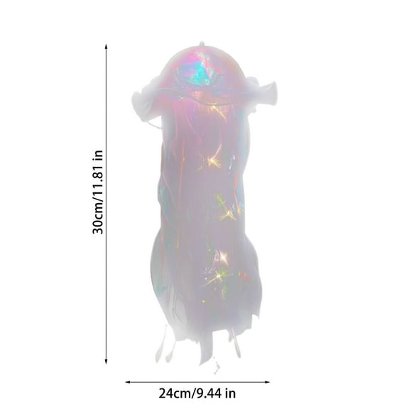 Jellyfish Lantern Decorations, Hanging Party Lights, Colorful Reusable Plastic Jellyfish Lamps for Room and Table Top Decor, 5-Piece Multicolor Set