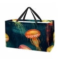 thumbnail image 1 of Jellyfish Large Capacity Reusable Laundry Bag – Foldable Oxford Cloth Shopping Bag, Cube Organizer, and Beach Bag, 1 of 7