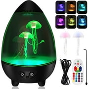 Jellyfish Lava Lamp, 16 Color Changing Mood Night Light with Remote, USB Jellyfish Aquarium LED Lamp for Home Office Decor Gifts for Kids Adults
