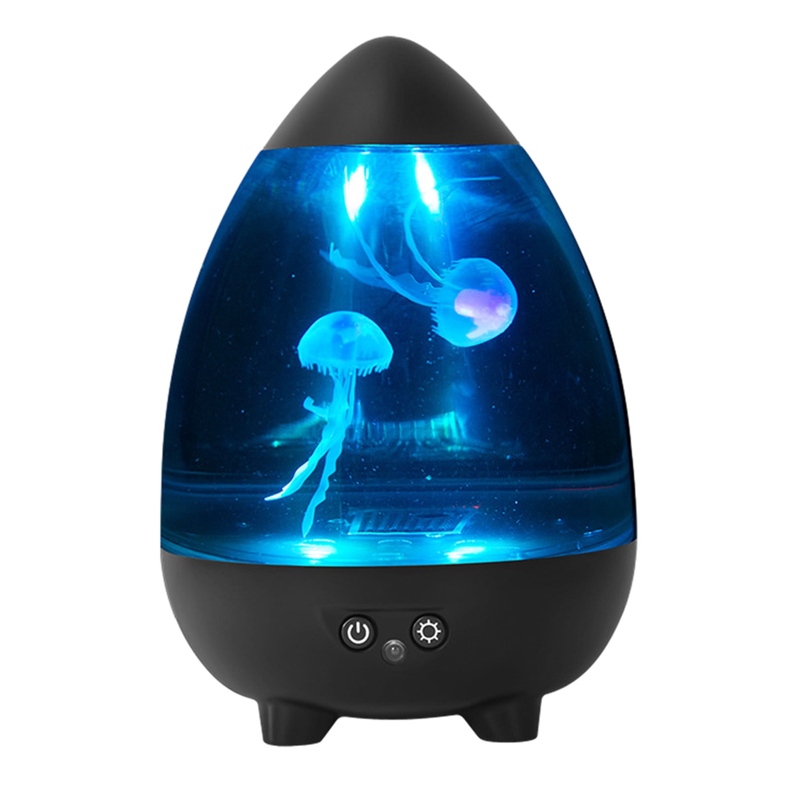 Jellyfish Lava Lamp Aquarium Night Light for Kids & Adults Artificial