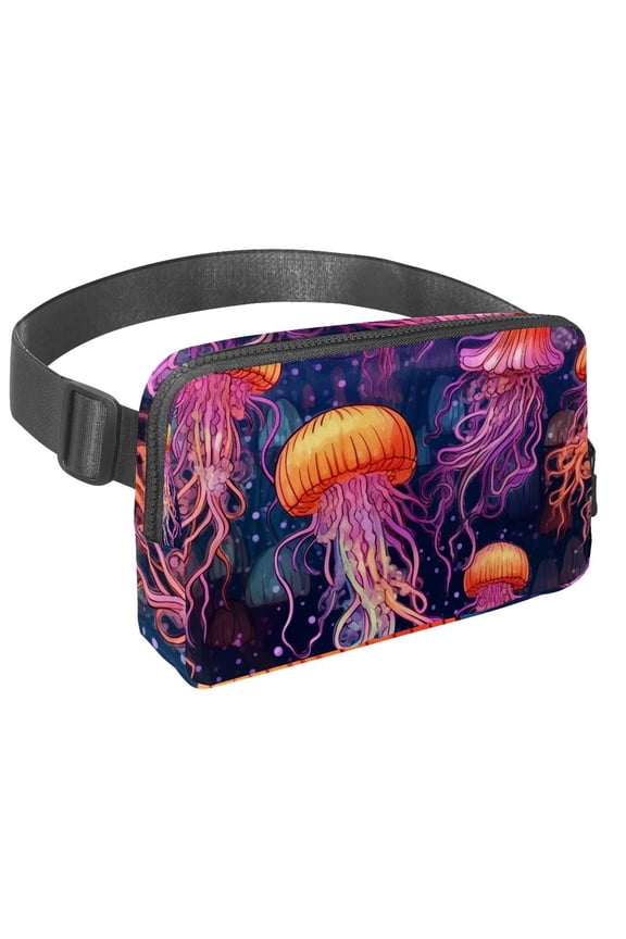 Jellyfish Lightweight, Adjustable Money Belt with Extension Strap for Crossbody Bag, Waist Pack, Fanny Packs - Unisex