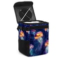 thumbnail image 1 of Jellyfish Mini Trash Can for Car - Foldable, with Lid, Leak-Proof, Hanging Storage Bag, 1 of 6