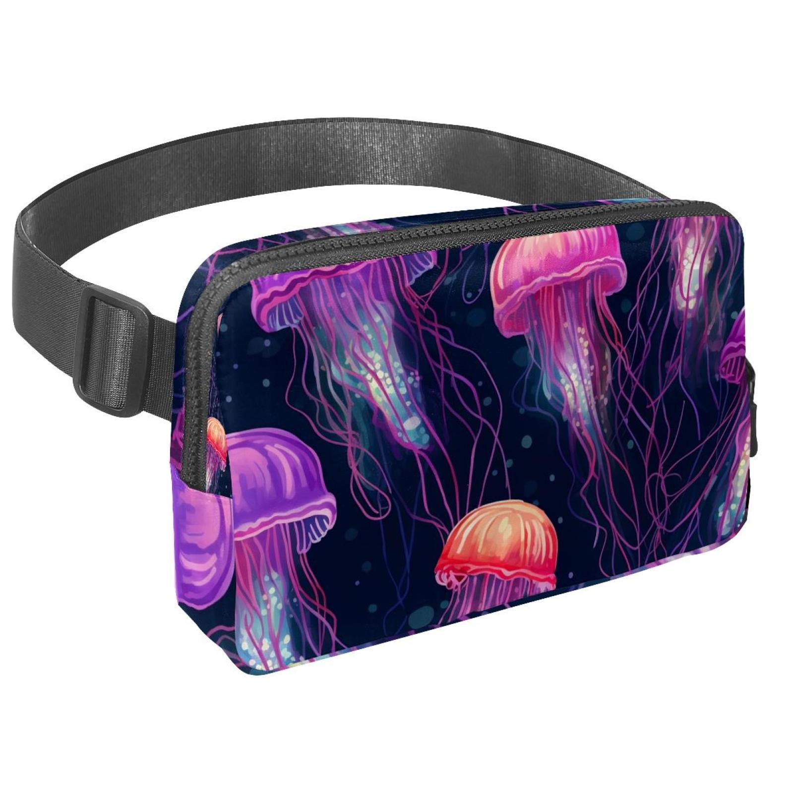 Jellyfish Money Belt Belt Bag Fanny Packs: Lightweight, Adjustable with Extension Strap, Unisex